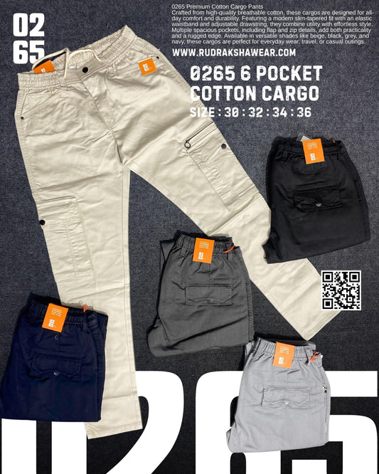 0265 6 Pocket Cotton Cargo
