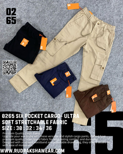 0265 6 Pocket Cargo | Ultra Soft | Stretchable