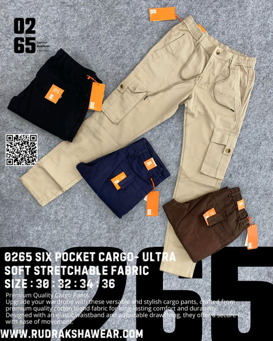0265 6 Pocket Cargo | Ultra Soft | Stretchable
