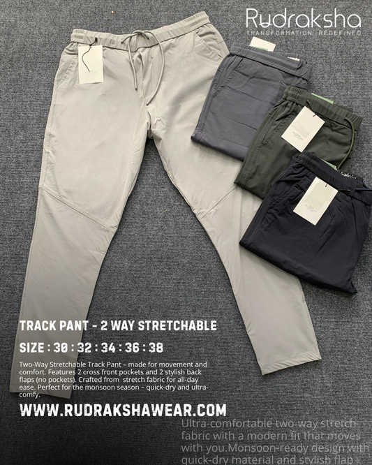 Track Pant - 2 Way Stretchable - Monsoon Collection - Easy Dry