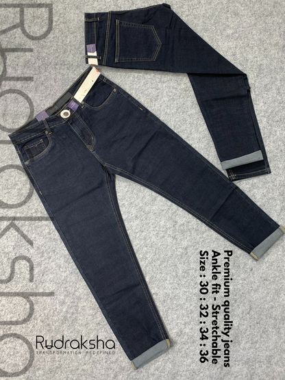 Premium Quality Jeans - Ankle Fit - Stretchable - Length 40''