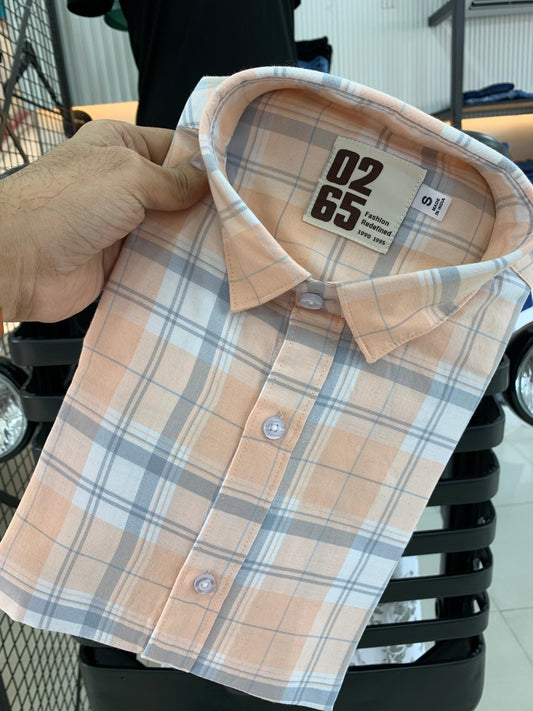 Yarn Dyed Rich Cotton Checks Full Sleeve Shirt By 0265