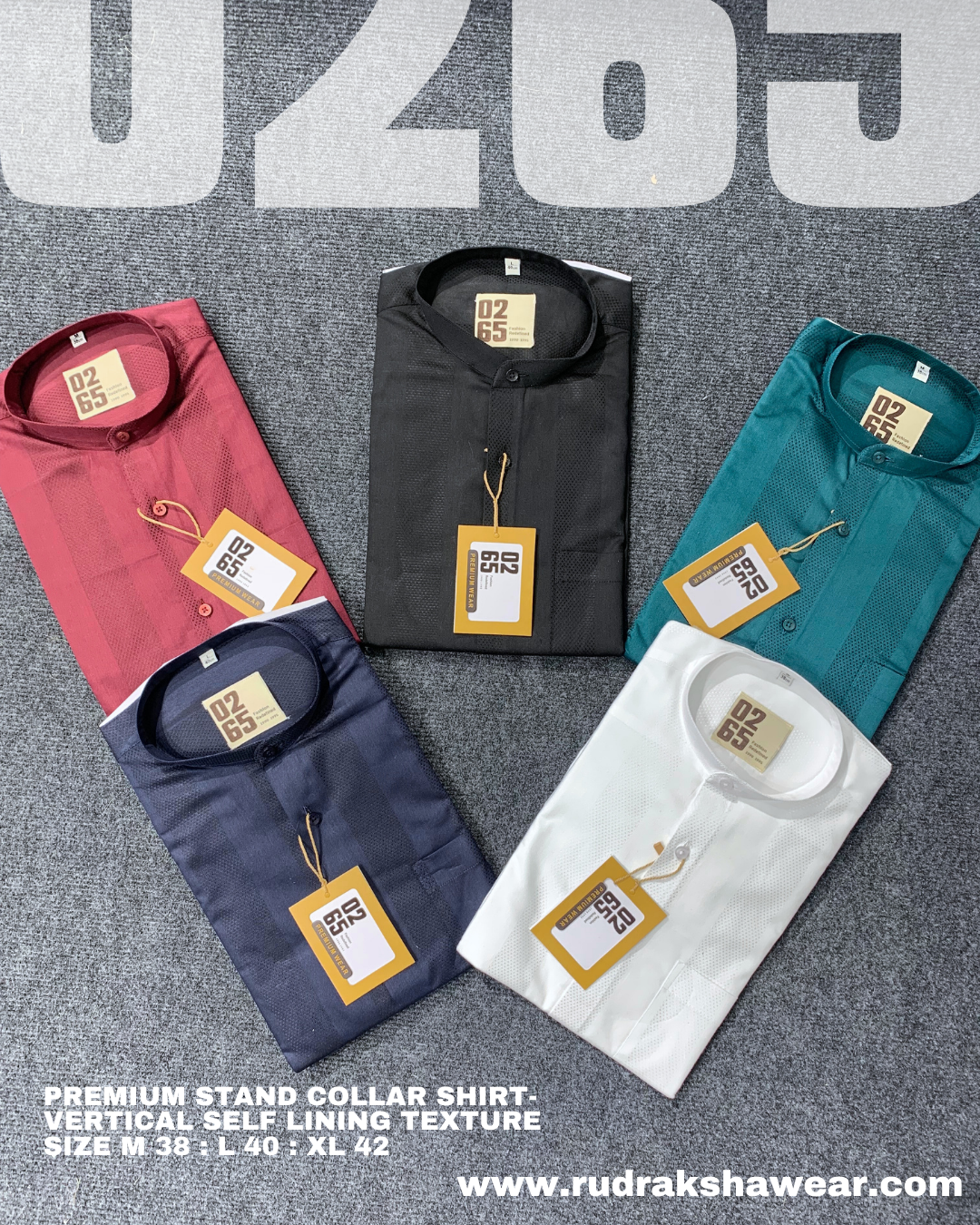 Premium Stand Collar Shirts- Wedding Collection By 0265