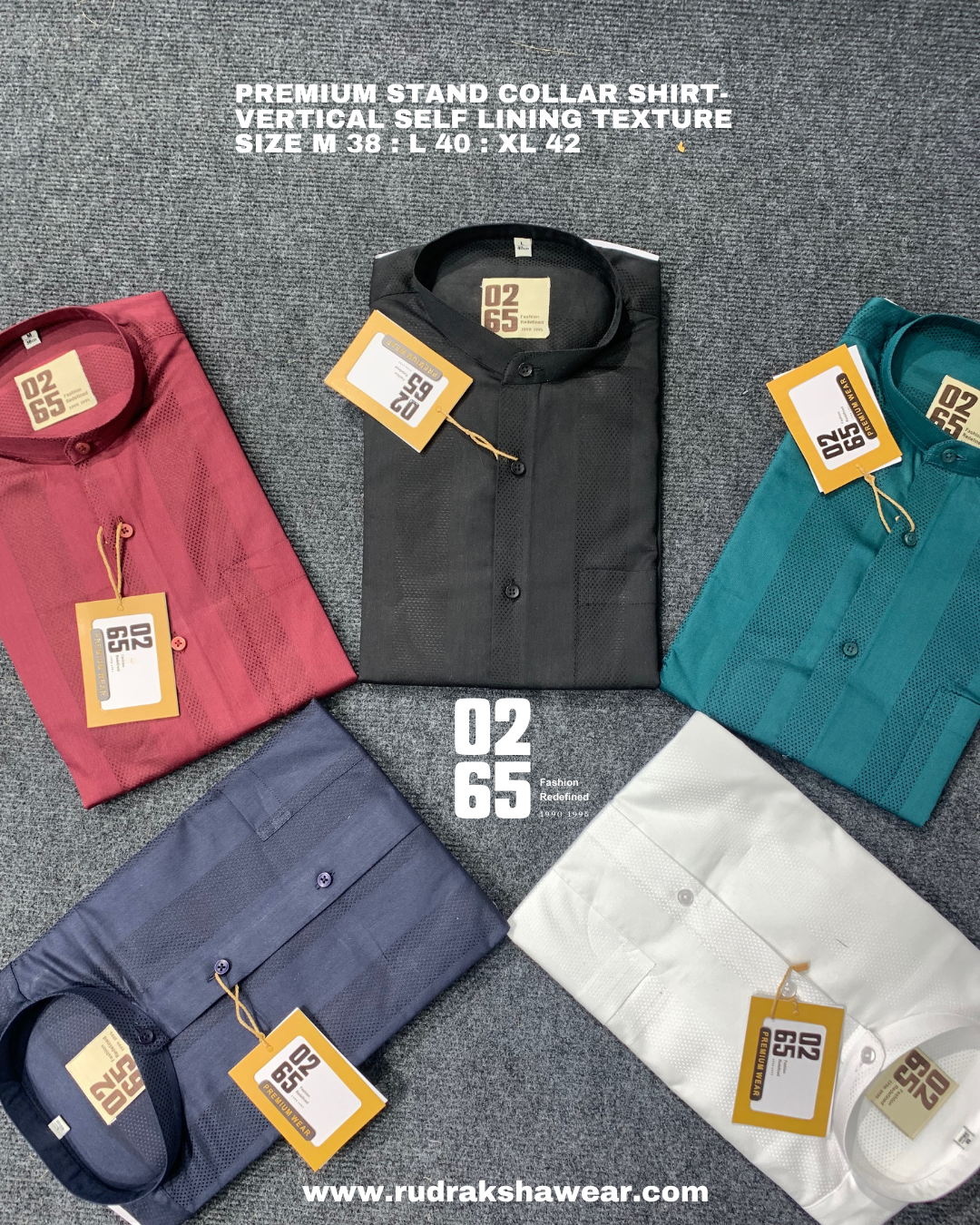 Premium Stand Collar Shirts- Wedding Collection By 0265
