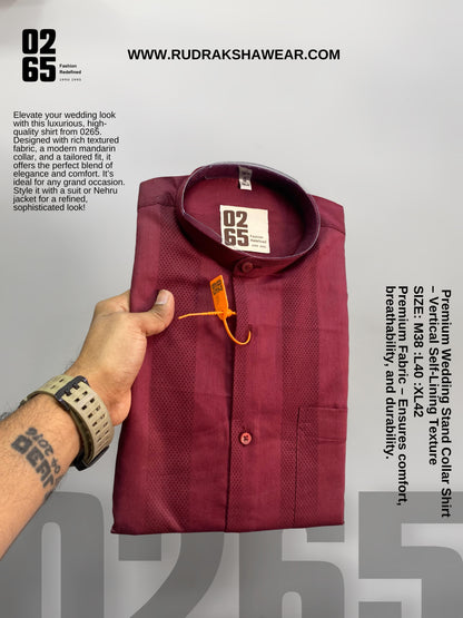 Premium Stand Collar Shirts- Wedding Collection By 0265
