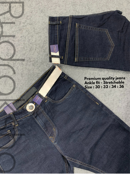 Premium Quality Jeans - Ankle Fit - Stretchable - Length 40''