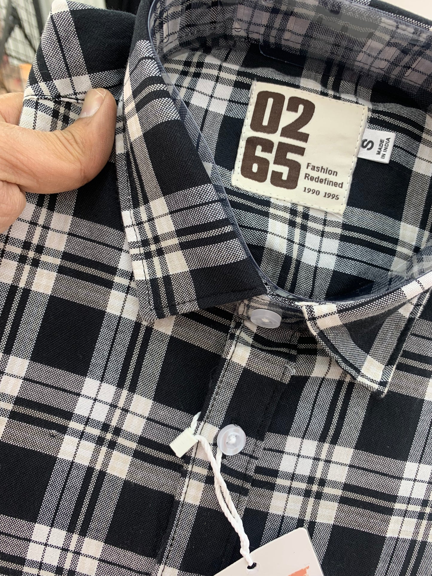 Dyed Rich Cotton Checks Full Sleeve Shirt By 0265