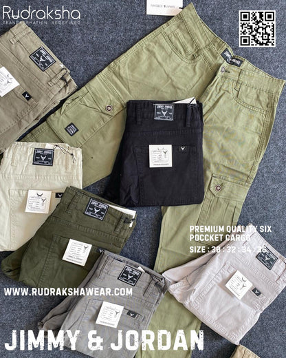 Jimmy & Jordan 6 Pockets Cotton Cargo