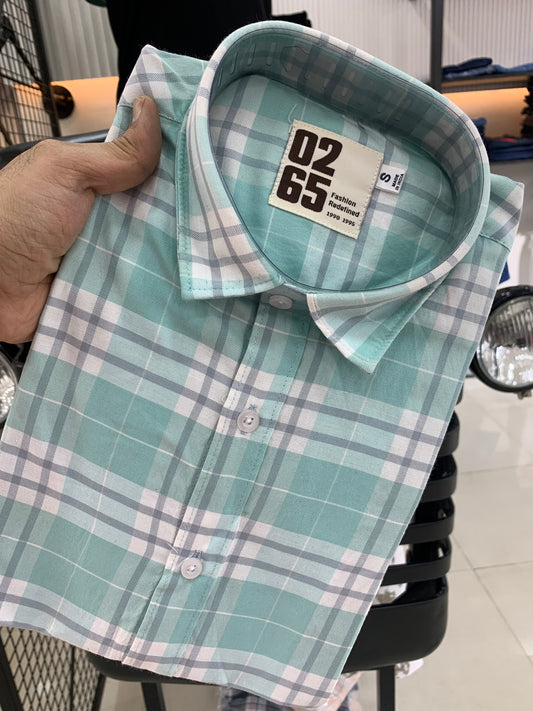 Yarn Dyed Rich Cotton Checks Full Sleeve Shirt By 0265