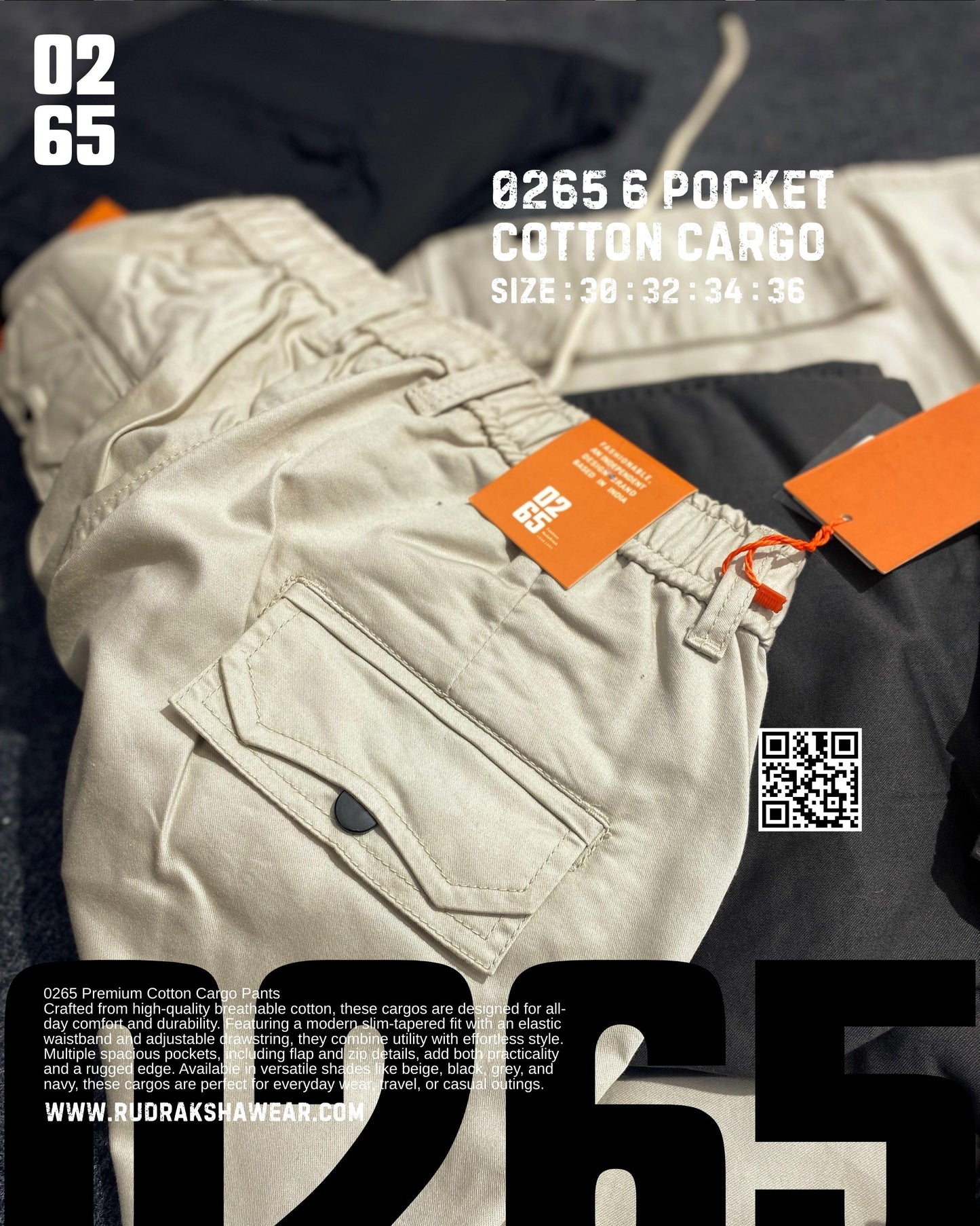 0265 6 Pocket Cotton Cargo