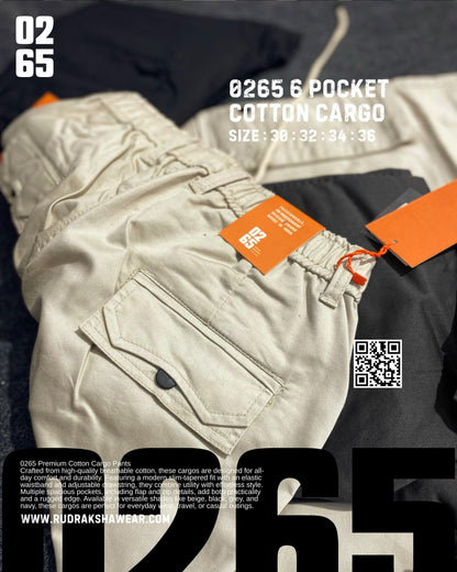 0265 6 Pocket Cotton Cargo