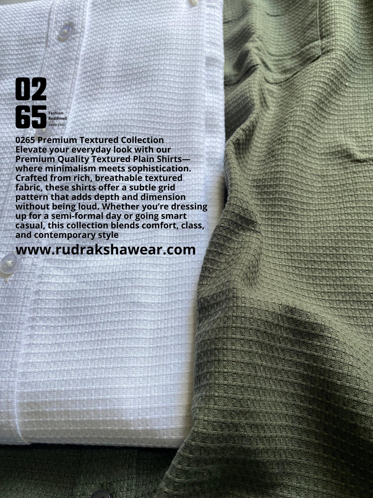 0265 Textured Fabric Full Sleeve Cotton Shirt