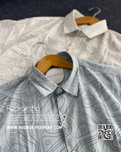Premium Abstract Printed Half Sleeve Modal Shirt