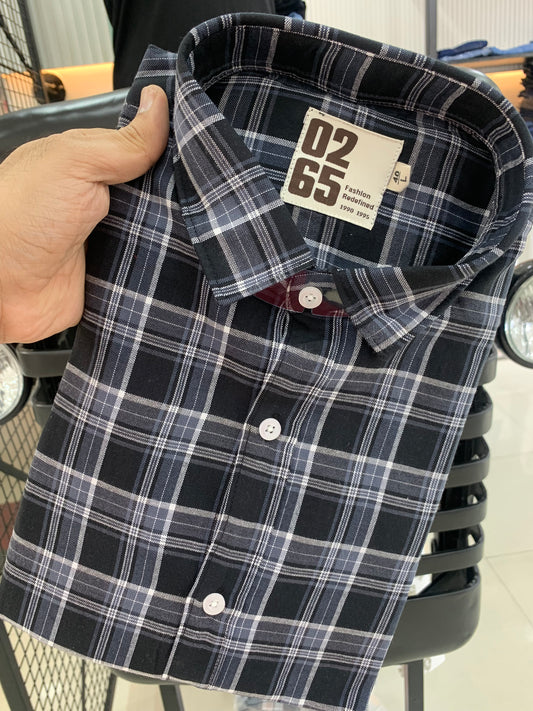 Yarn Dyed Rich Cotton Checks Full Sleeve Shirt By 0265