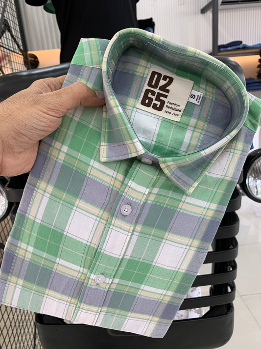 Yarn Dyed Rich Cotton Checks Full Sleeve Shirt By 0265