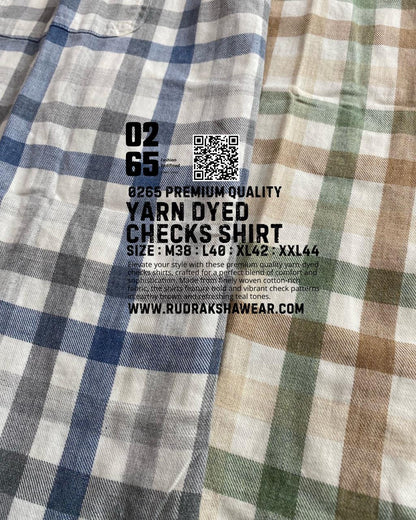 Full Sleeve Yarn Dyed Checks Shirt- Premium Range By 0265