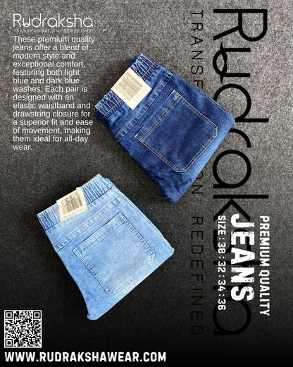 Premium Quality Jeans | Comfort Fit | Front cross pockets | 41” Length | Stretchable