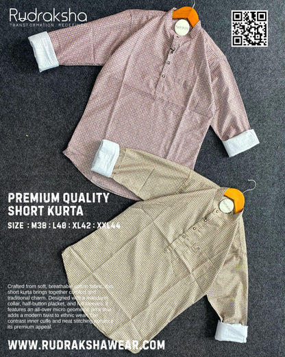 Short Kurta - Full Sleeve - Allover Print