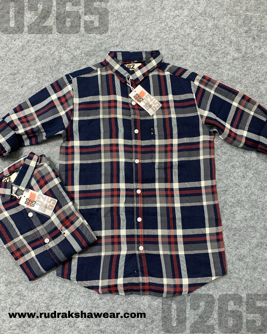 Premium Textured Checks Full Sleeve Shirt By 0265