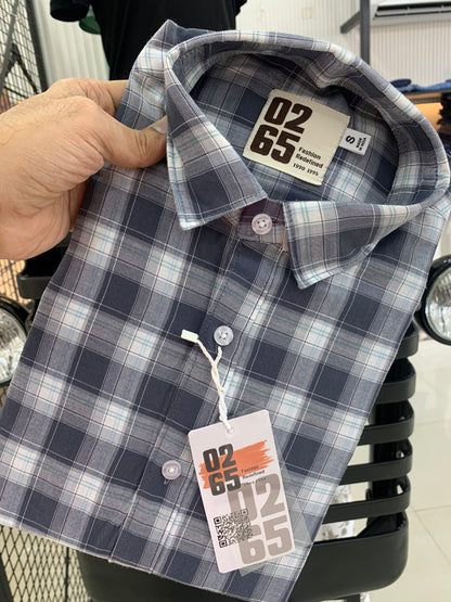 Yarn Dyed Rich Cotton Checks Full Sleeve Shirt By 0265