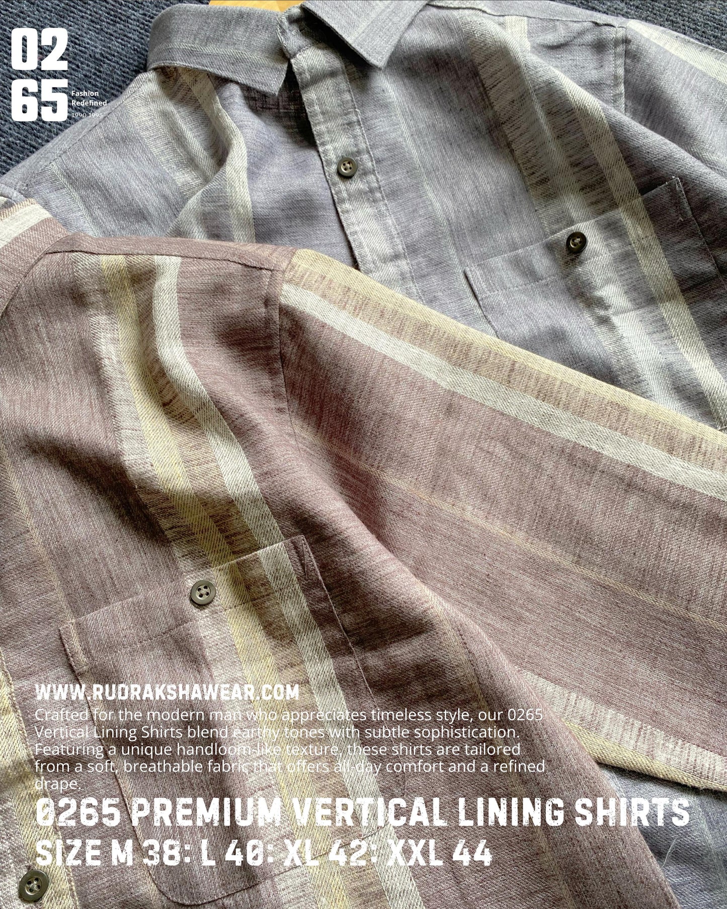 0265 Vertical Lining Full Sleeve Shirt