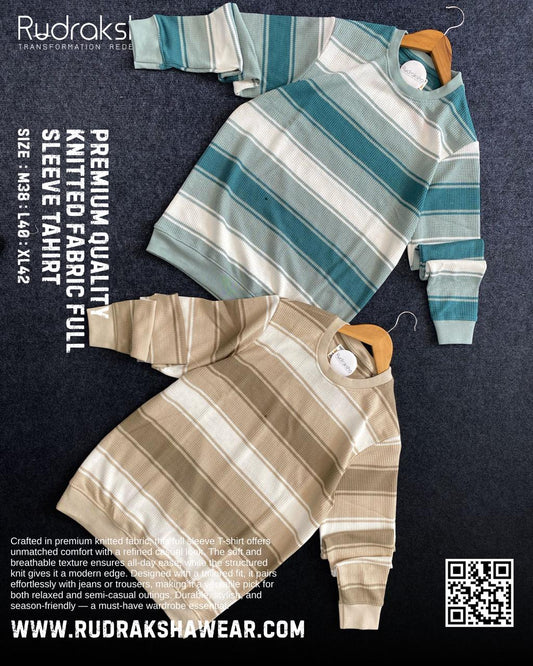 Premium Quality Knitted Full Sleeve T-shirt