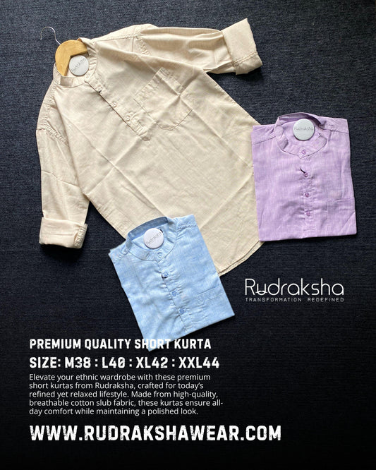 Premium Quality Short Kurta | 100% Cotton Fabri