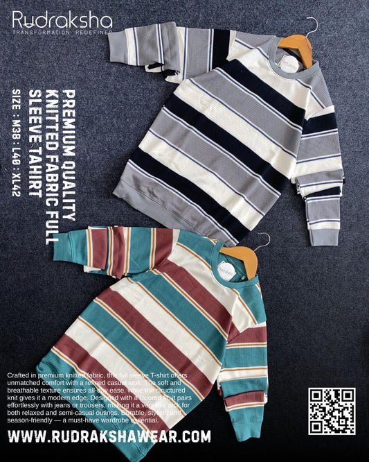 Premium Quality Knitted Full Sleeve T-shirt