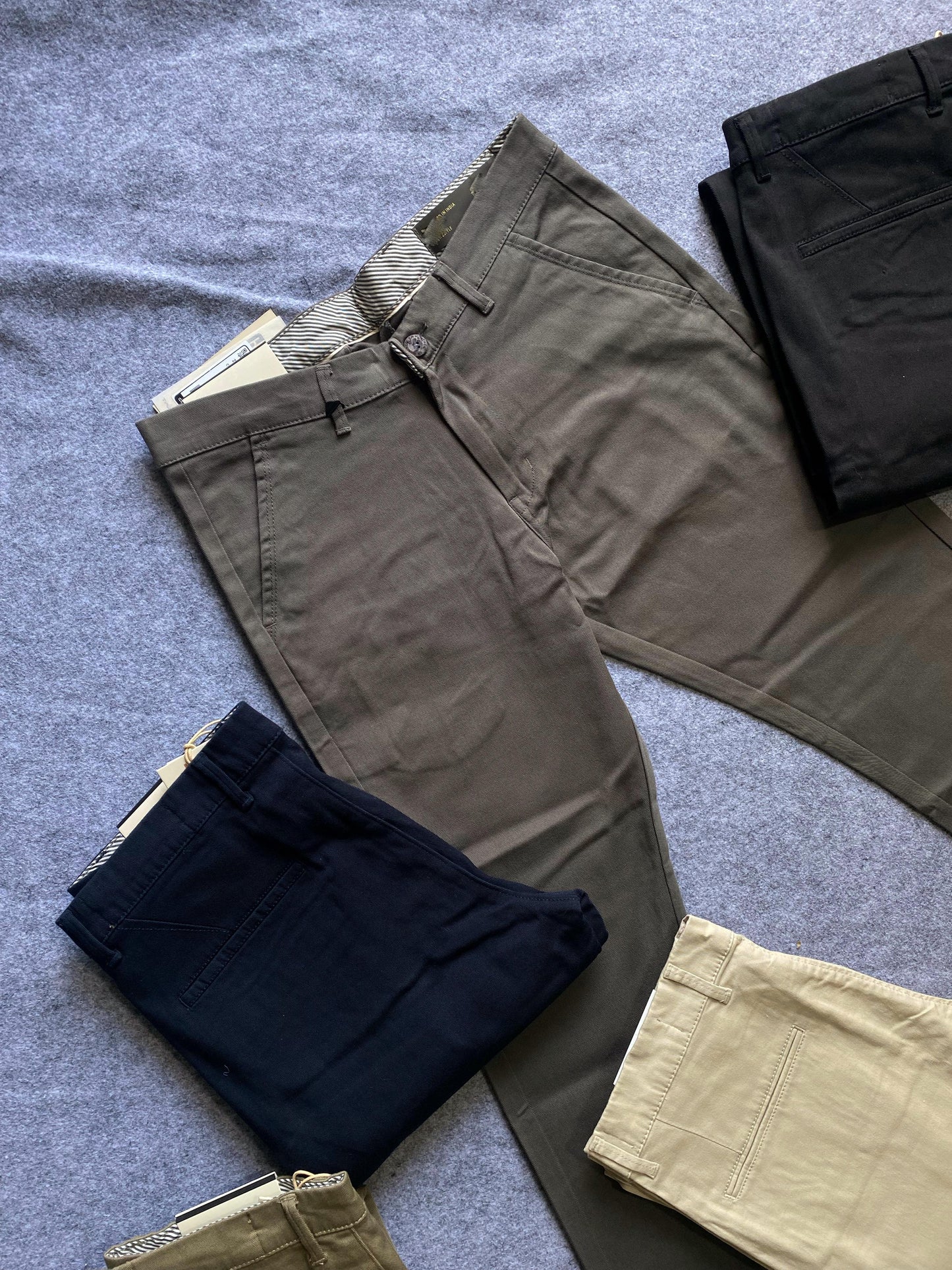 Cotton Chinos- Cross Pocket - Ankle Length 39”