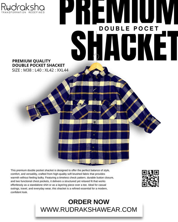 Premium Double Pocket Shacket | Brushing Fabric