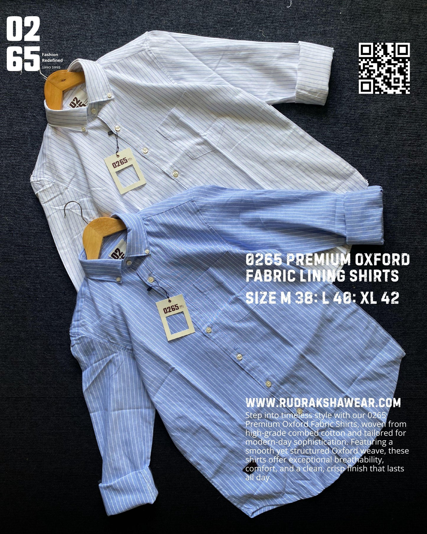 0265 Premium Quality Oxford Fabric Lining Shirt