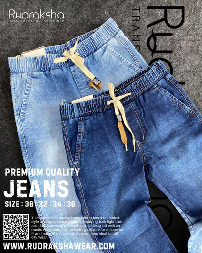 Premium Quality Jeans | Comfort Fit | Front cross pockets | 41” Length | Stretchable