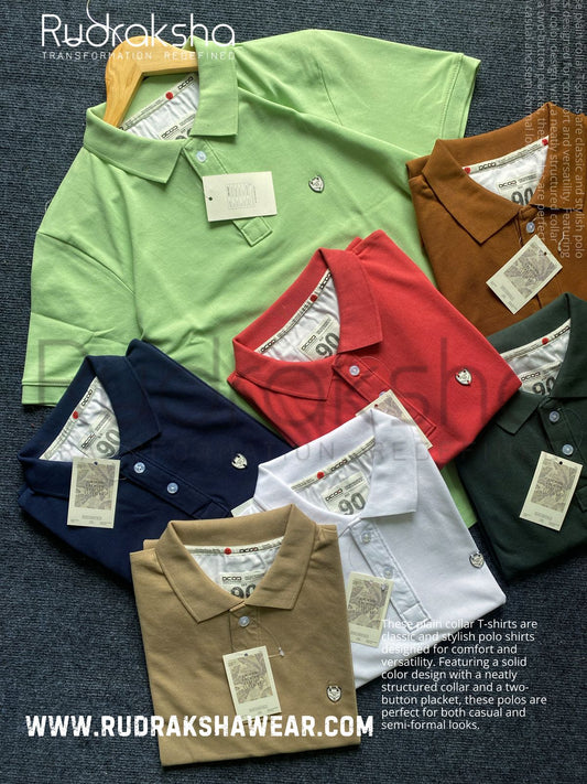 Premium Fine Cotton Matty Collar T-shirts