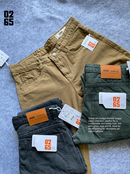 Colour Range Carrot Fit Baggy Jeans By 0265 - Non Stretchable