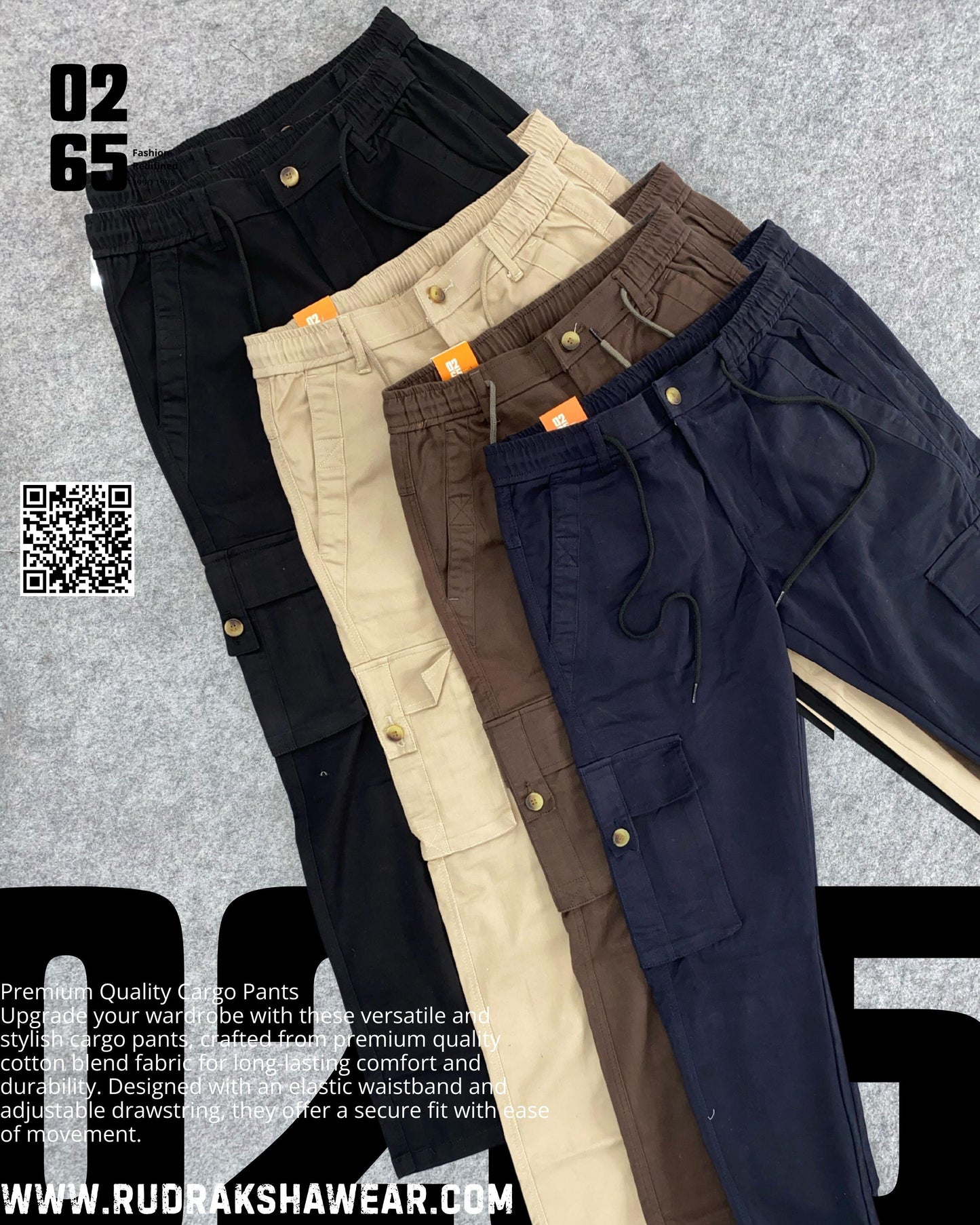 0265 6 Pocket Cargo | Ultra Soft | Stretchable