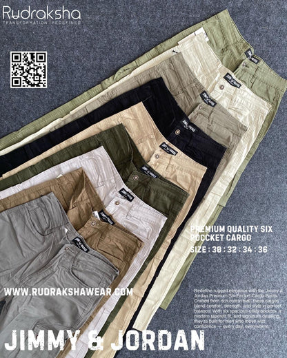 Jimmy & Jordan 6 Pockets Cotton Cargo
