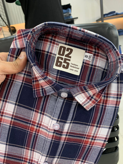 Yarn Dyed Rich Cotton Checks Full Sleeve Shirt By 0265