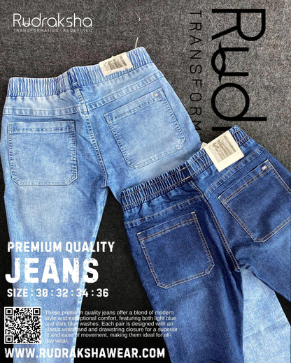 Premium Quality Jeans | Comfort Fit | Front cross pockets | 41” Length | Stretchable