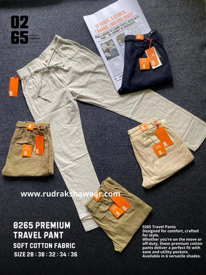 0265 Premium Travel Pant - Soft Cotton Fabric - Comfort In Every Move