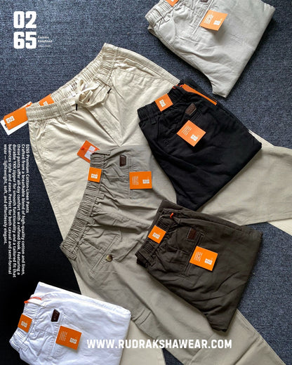 0265 Premium Cotton Linen Casual Pant for Men – Breathable Cotton Linen Blend, Stylish Cross Front Pockets, Drawstring Waist, Comfortable Fit, Durable Stitching, Perfect for Indian Weather, Ideal for Casual Wear, Travel & Daily Use