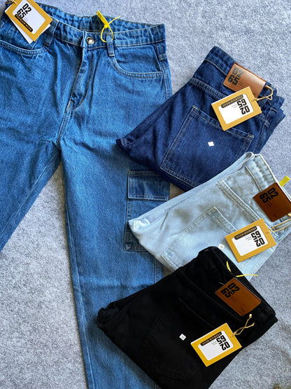 Baggy 6 Pockets Cargo Jeans