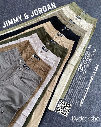 Jimmy & Jordan 6 Pockets Cotton Cargo