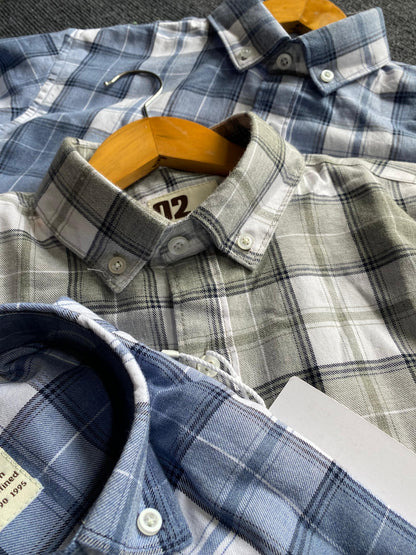 Yarn Dyed Checks Full Sleeve Shirt By 0265