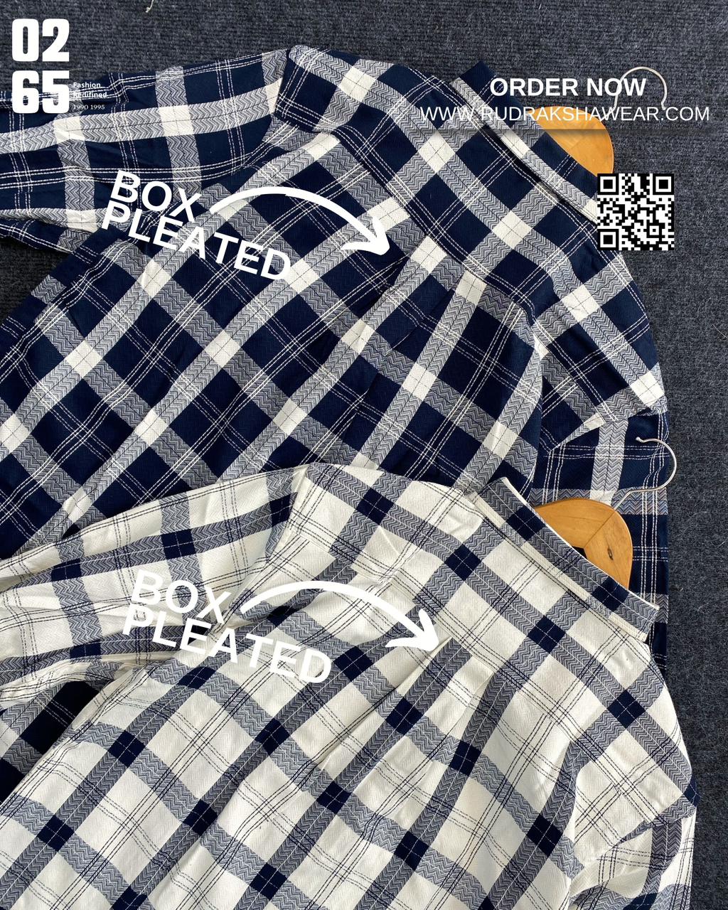 0265 Premium Yarn Dyed Checks Shirt | Stretchable | Full Sleeve | Metal Snape Buttons
