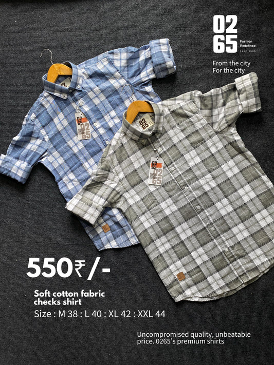 Yarn Dyed Checks Full Sleeve Shirt By 0265