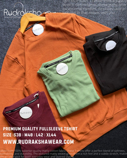 Full Sleeve T-shirt - Waffle Texture Fabric - Grip in hand and Bottom