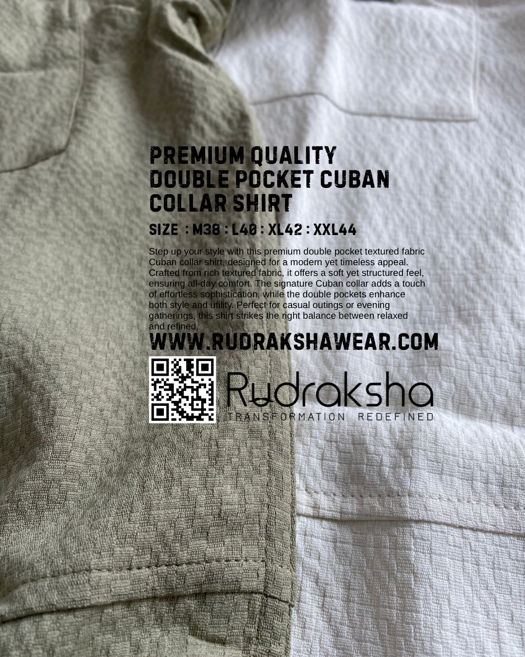 Double Pocket Cuban Collar Shirt