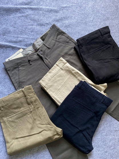 Cotton Chinos- Cross Pocket - Ankle Length 39”