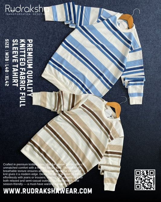Premium Quality Knitted Full Sleeve T-shirt