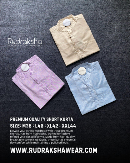 Premium Quality Short Kurta | 100% Cotton Fabri